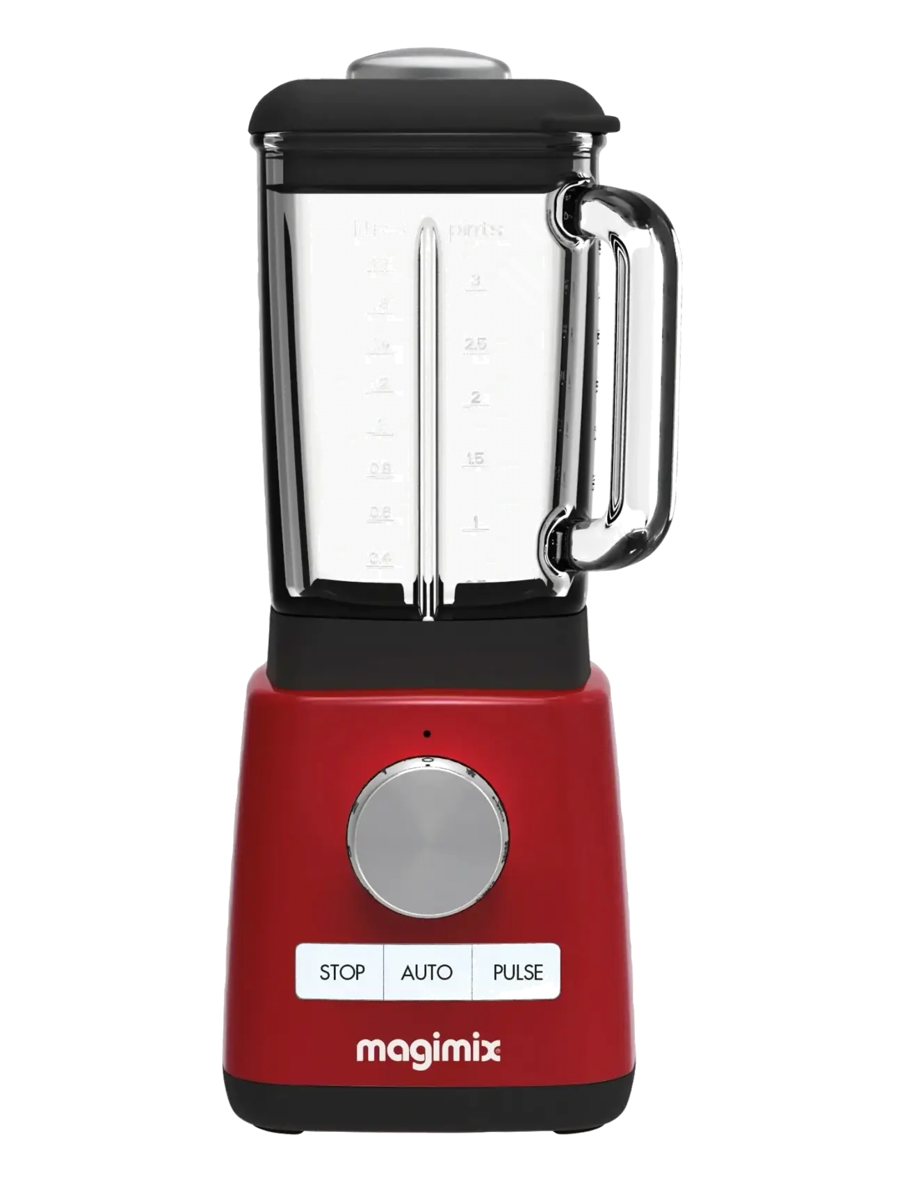 Magimix Blender Power 4 1300 Watt, Mixer og blender, Rød, Str: 1.8 LITER x 18