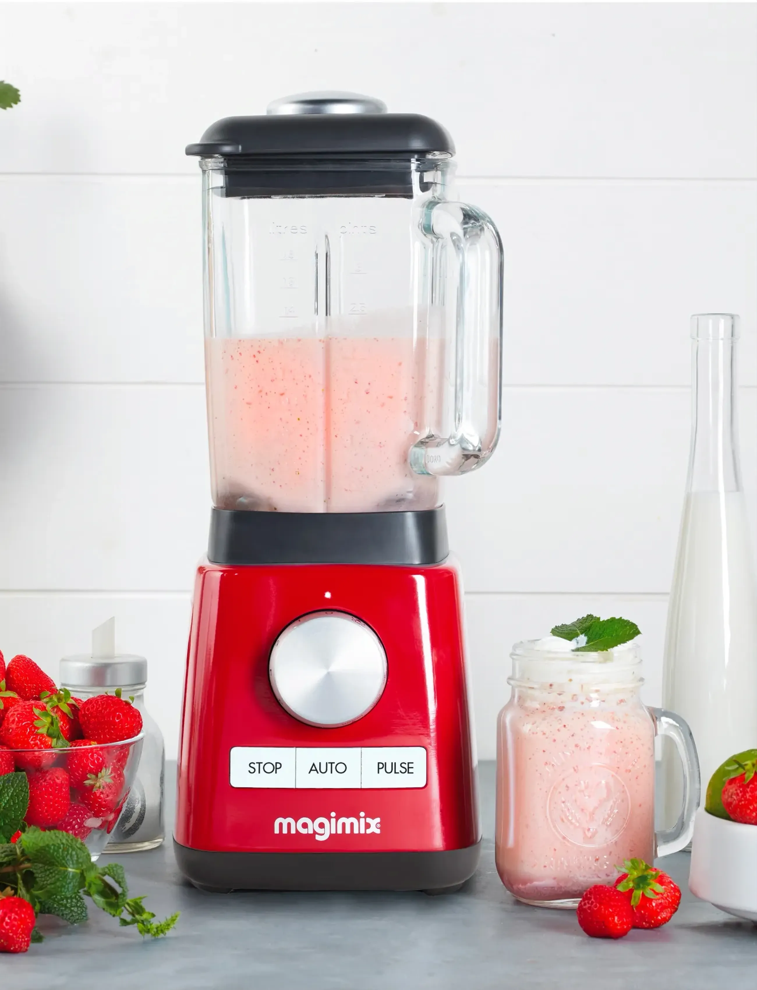 Magimix - Blender Power 4 1300 watt - mixers & blenders - rÖd - 2