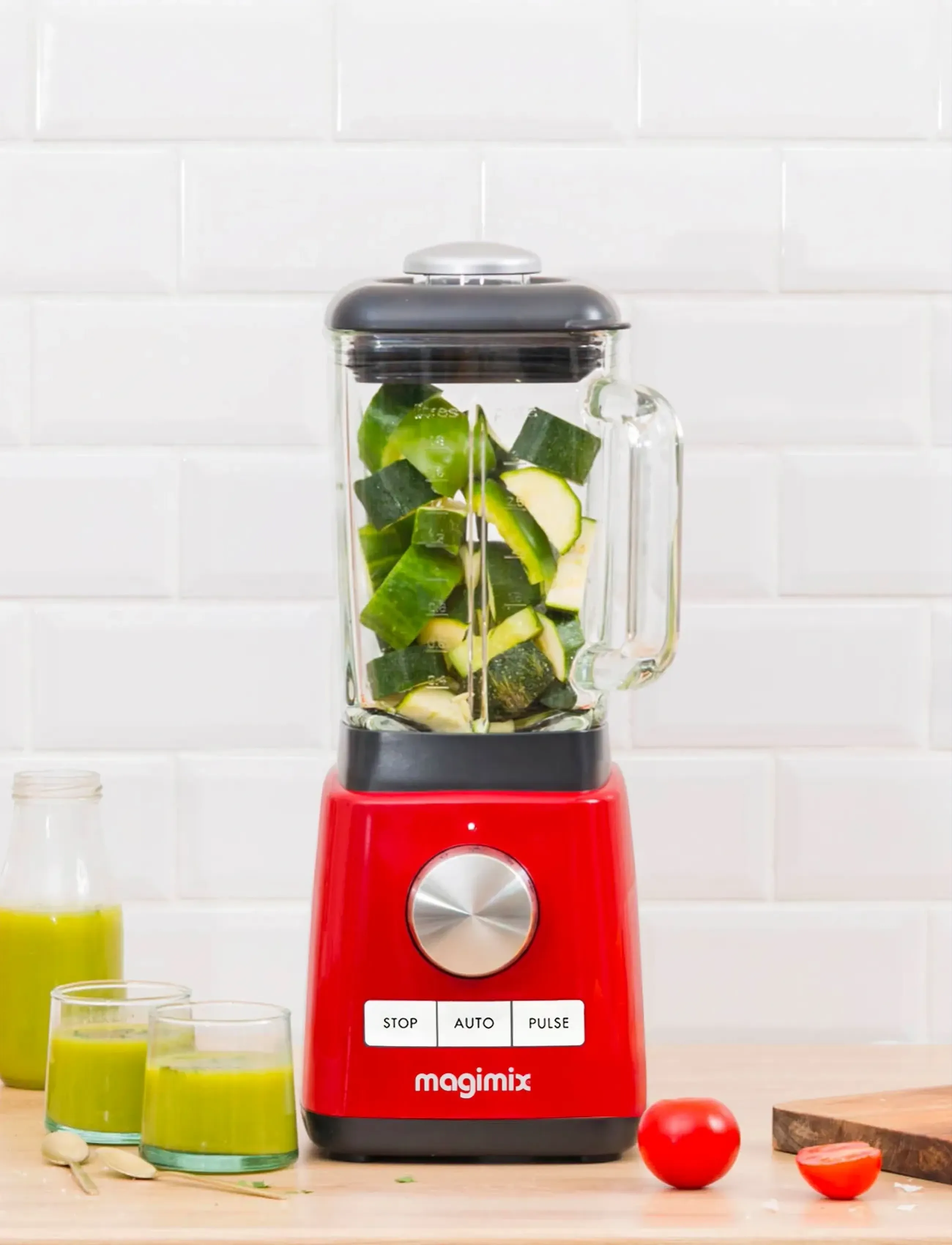 Magimix - Blender Power 4 1300 watt - mixers & blenders - rÖd - 3