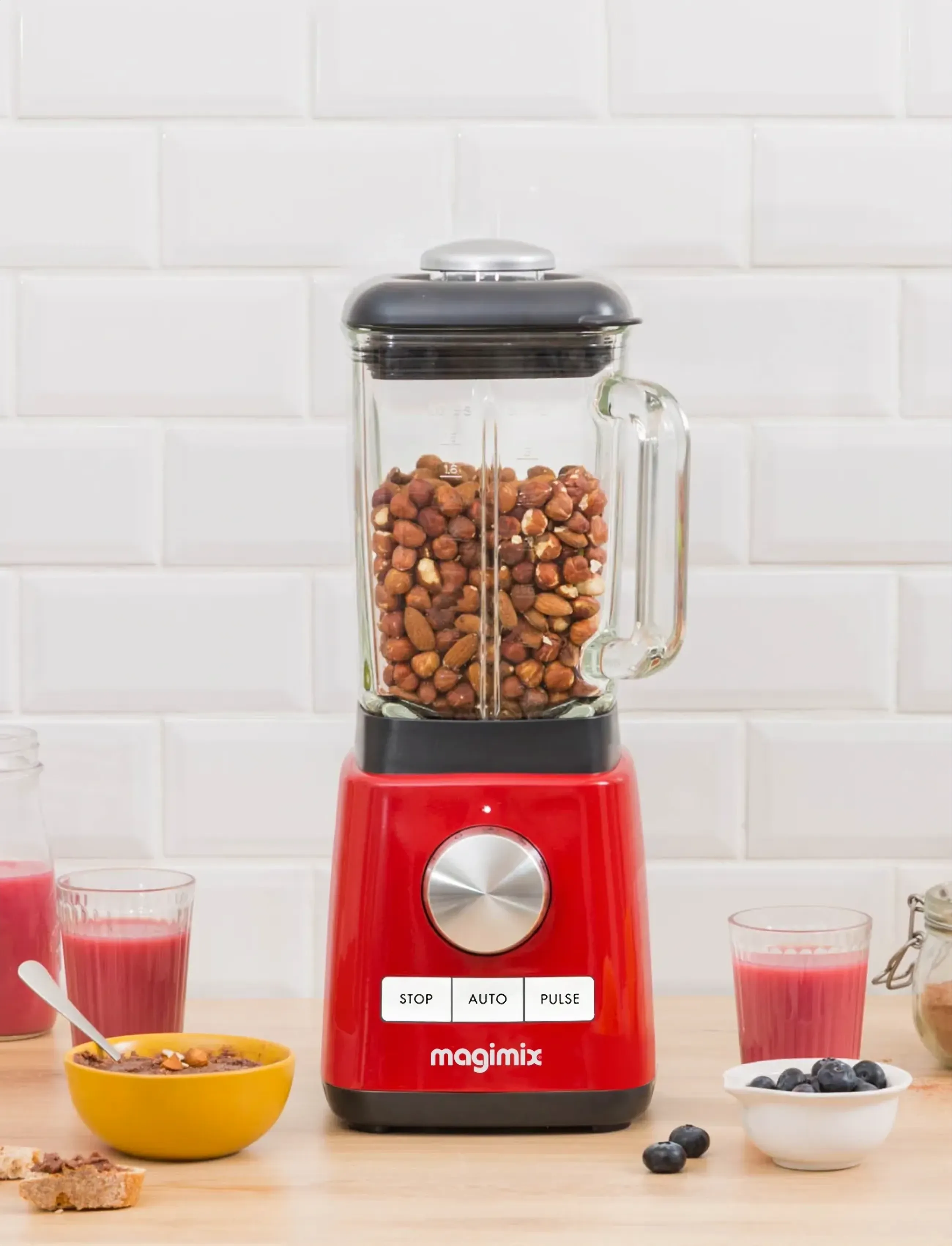Magimix - Blender Power 4 1300 watt - mixers & blenders - rÖd - 4