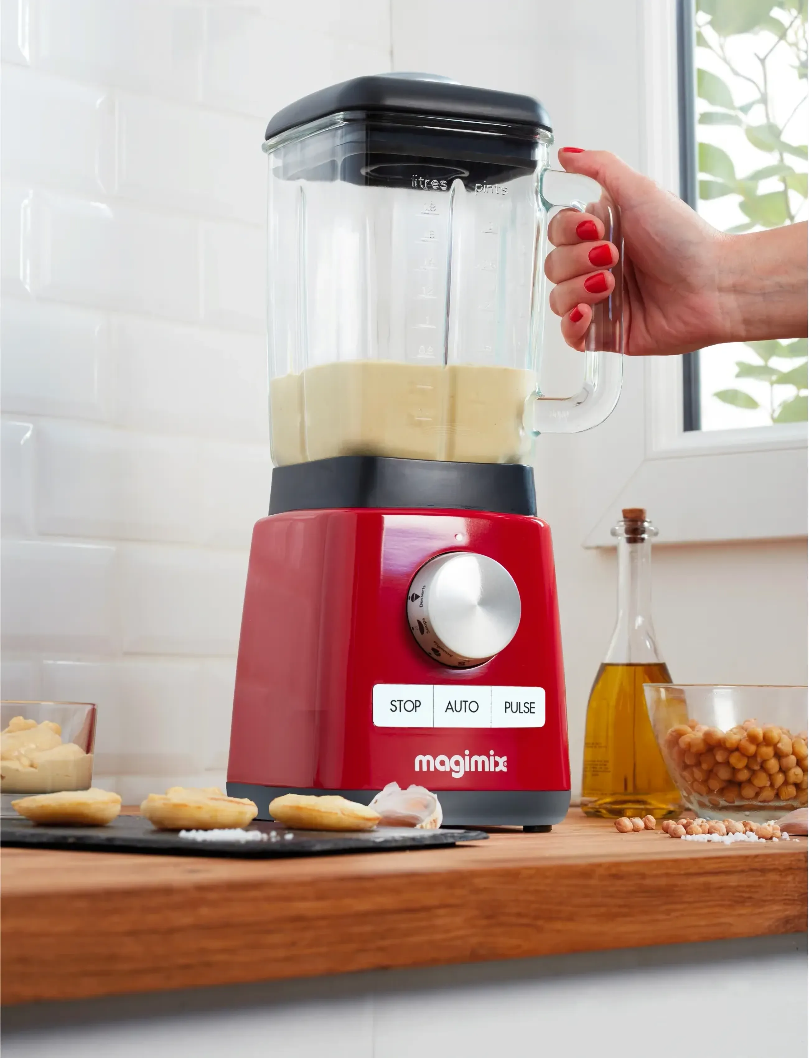 Magimix - Blender Power 4 1300 watt - mixers & blenders - rÖd - 5