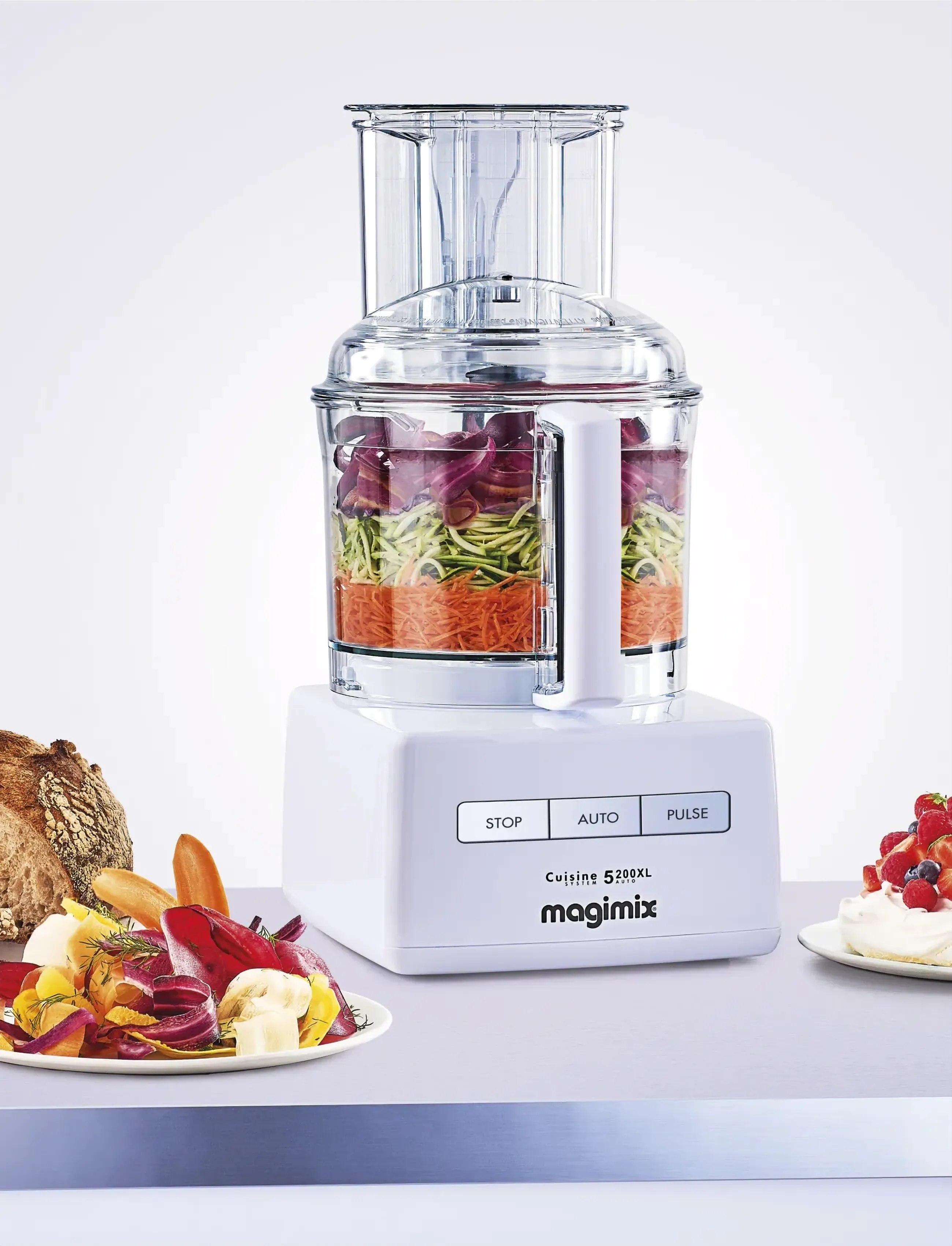 Magimix - Food processor Premium CS 5200 XL 1100 watt White - mixer - vit - 2