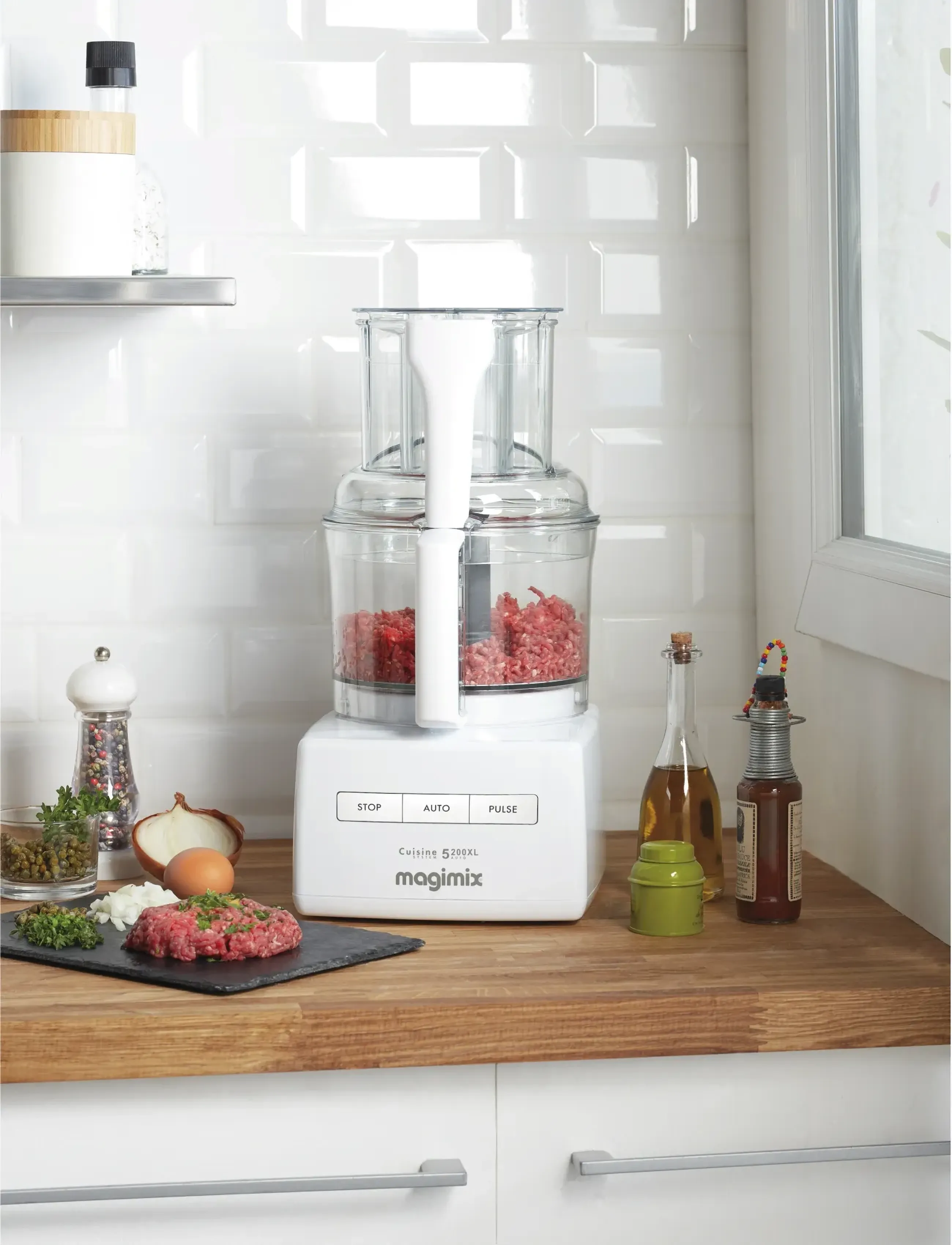 Magimix - Food processor Premium CS 5200 XL 1100 watt White - mixer - vit - 3