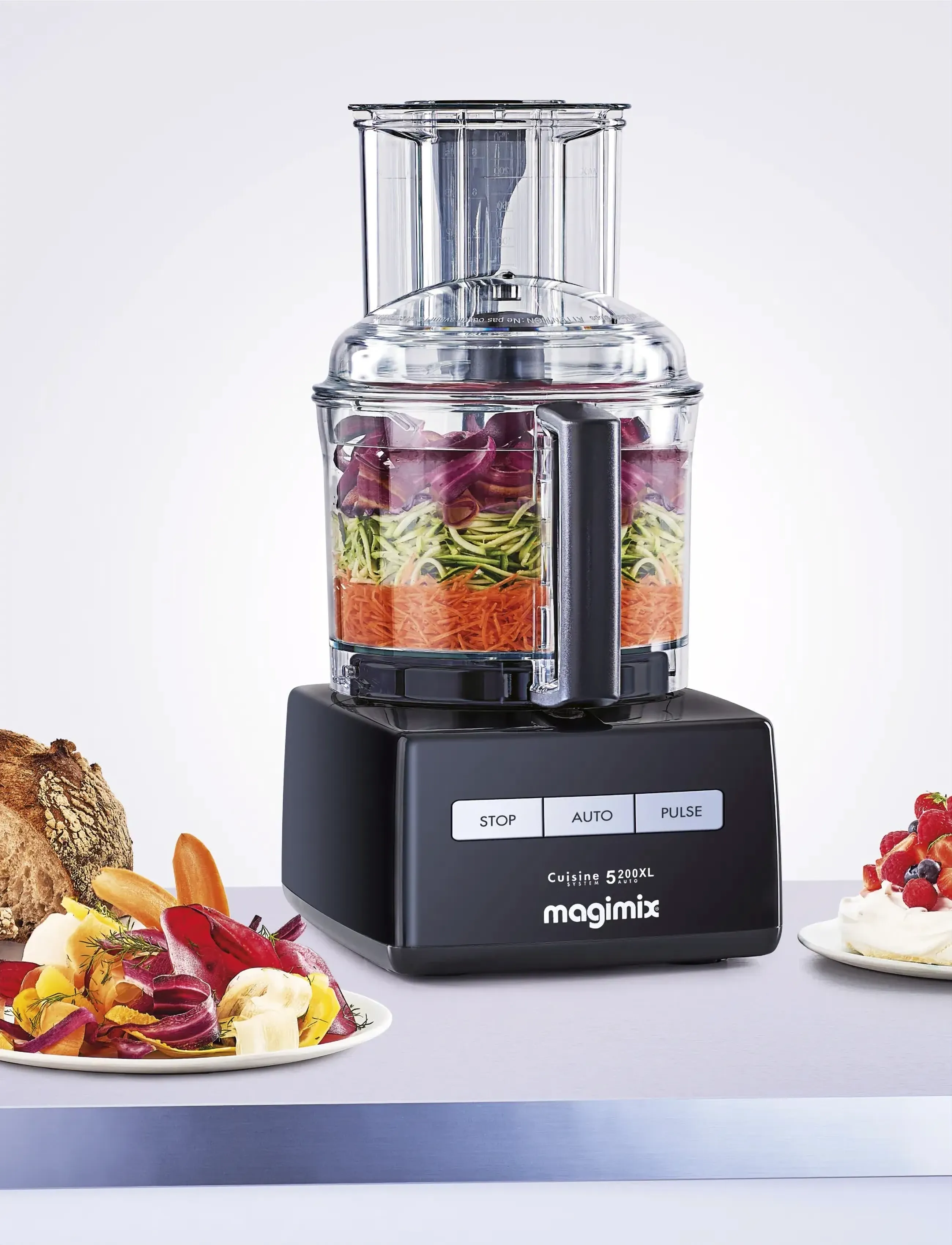 Magimix Foodprocessor Premium Cs 5200 Xl 1100 Watt Sort, 3.7 L x 25, Kitchen Appliances, Schwarz - Food Processors, Homeware