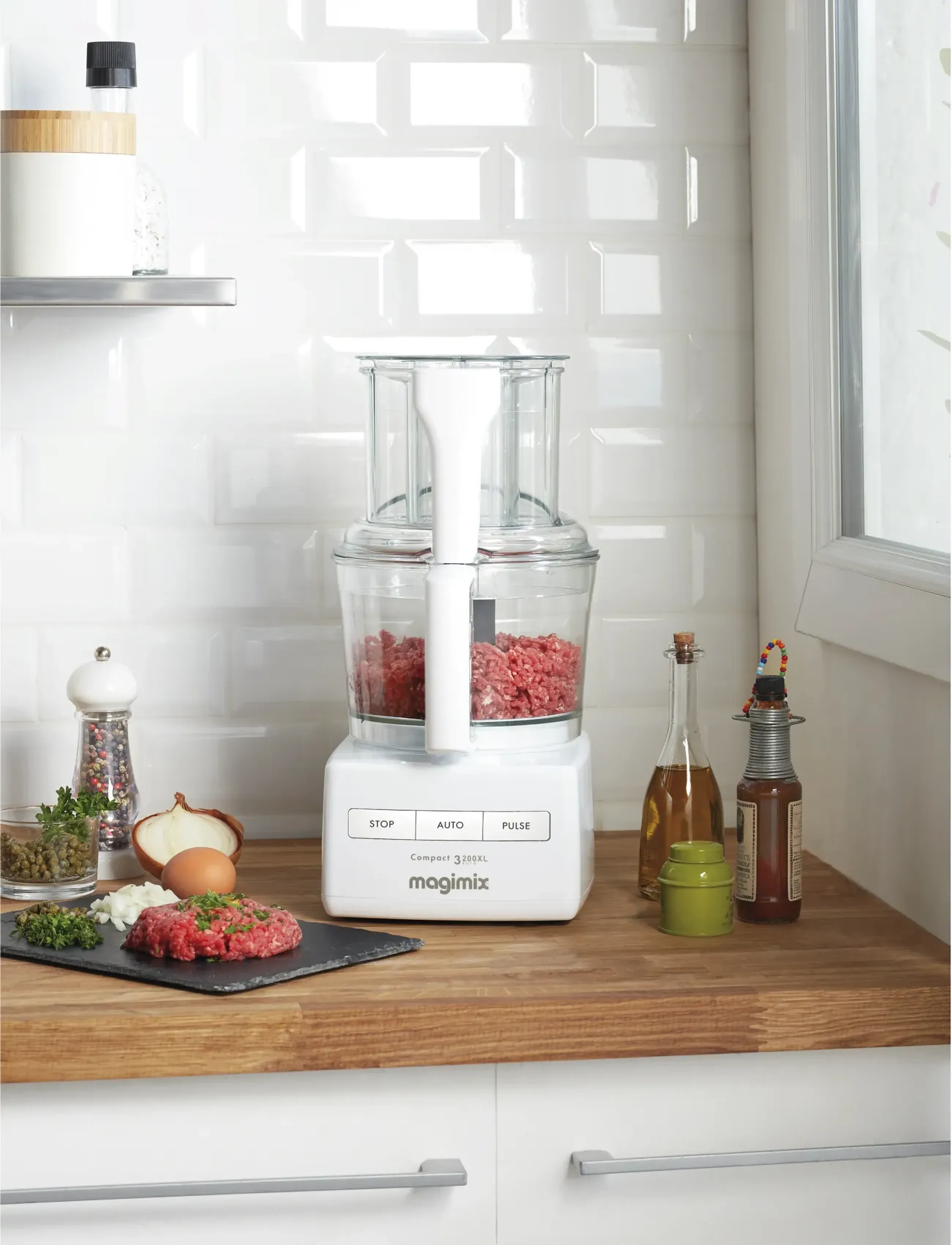 Magimix - Foodprocessor CS 3200 XL 650 watt - köp efter pris - vit - 5