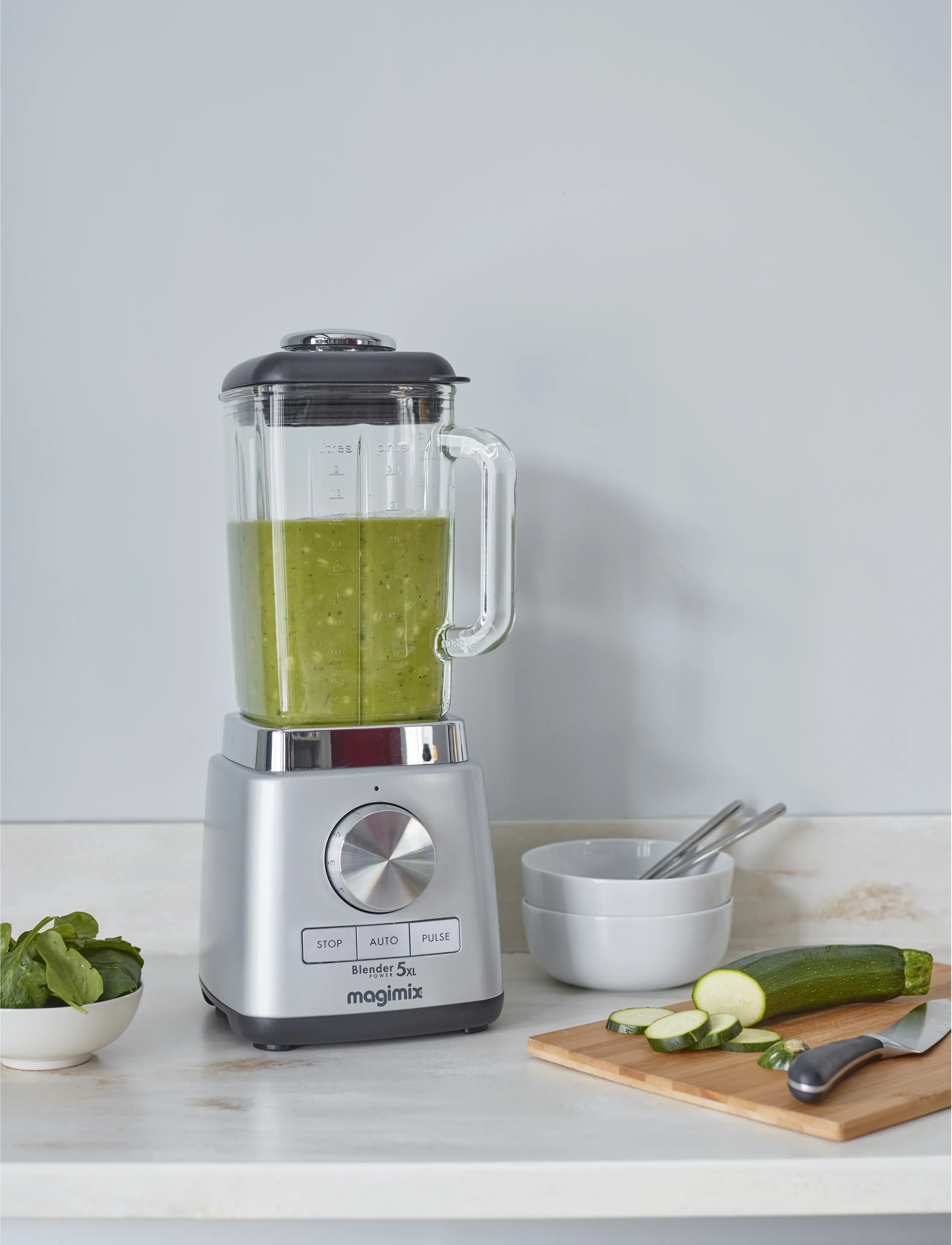 Magimix Blender Power 5 Xl 1500 Watt, 2 LITER x 18, Silver, Køkkenmaskiner > Mixere Og Blendere, Unisex