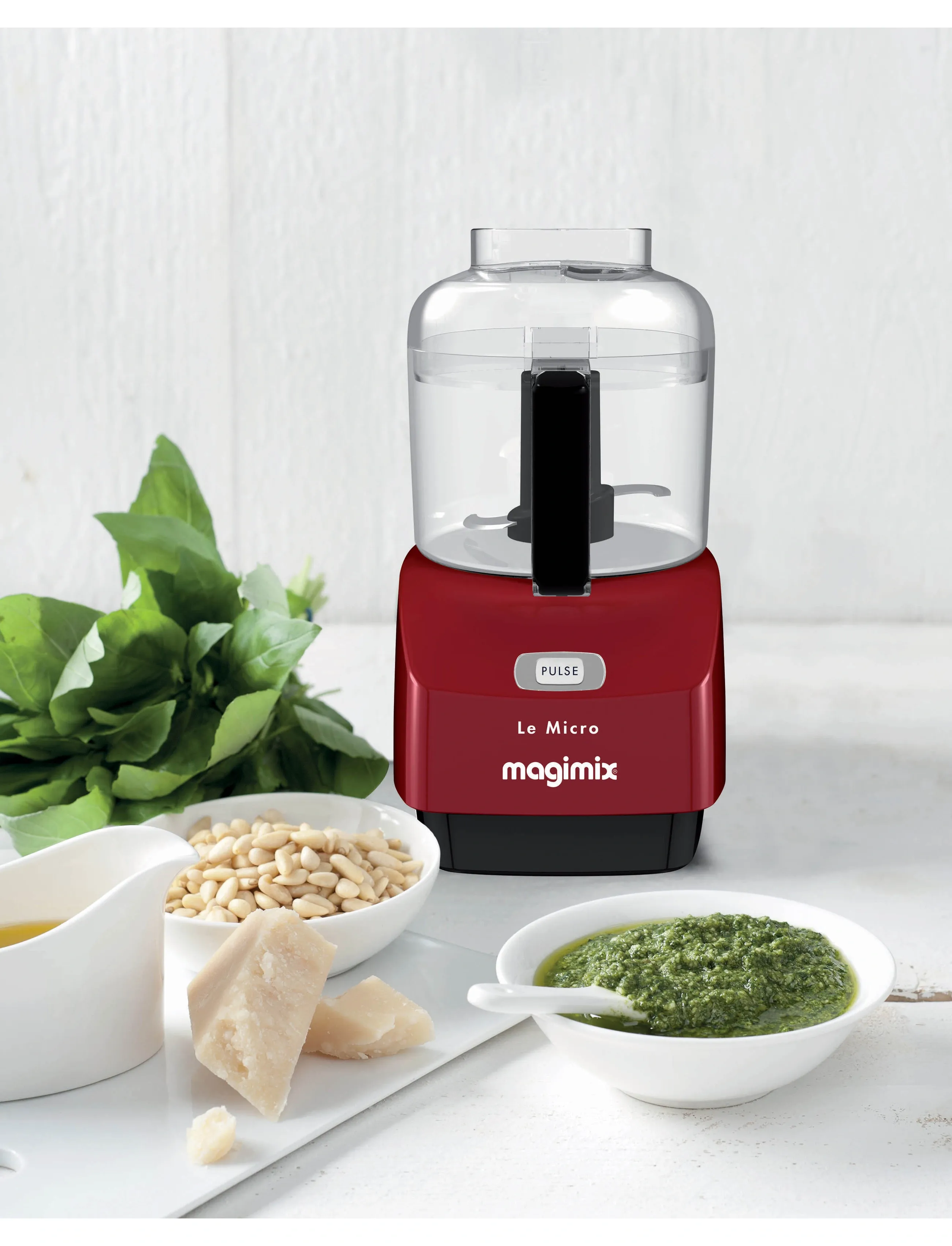 Magimix Minihakker 290 Watt, 0.83 LITER x 17, Kitchen Appliances, Burgunderrot - Food Processors, Homeware