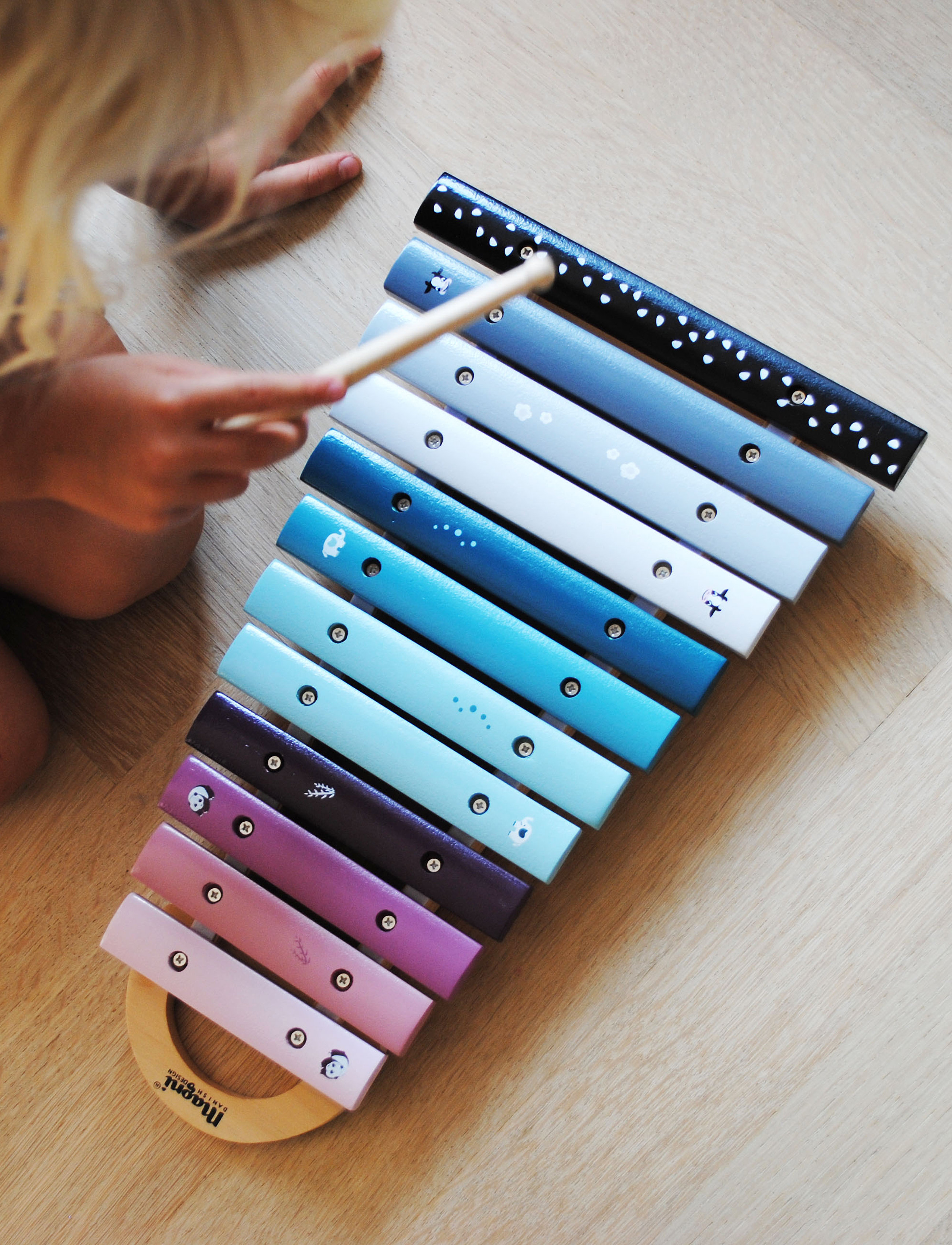 Magni Toys Wooden xylophone, animal design - Musikinstrument - MULTI COLOURED / multi