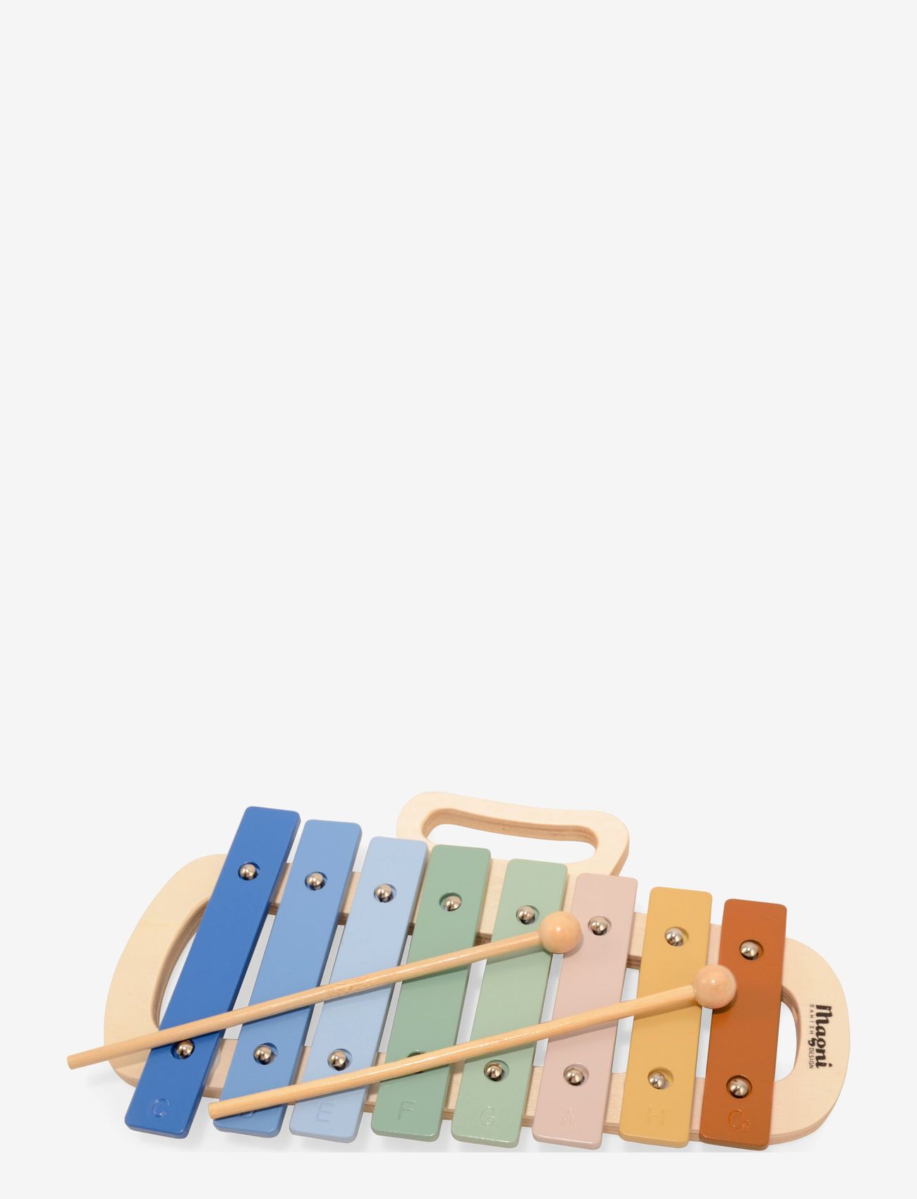 Magni Toys - Xylophone, metal and wood - alhaisimmat hinnat - multi coloured - 0