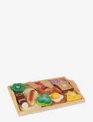 Magni Toys - Breakfast tray with accessories - legemad & legekager - multi coloured - 0