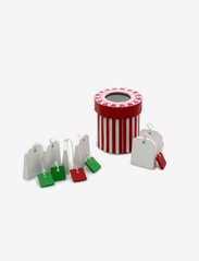 Magni Toys - Tea Bags, 6 pieces in a box - kahvi- & teesetit - red/white - 0