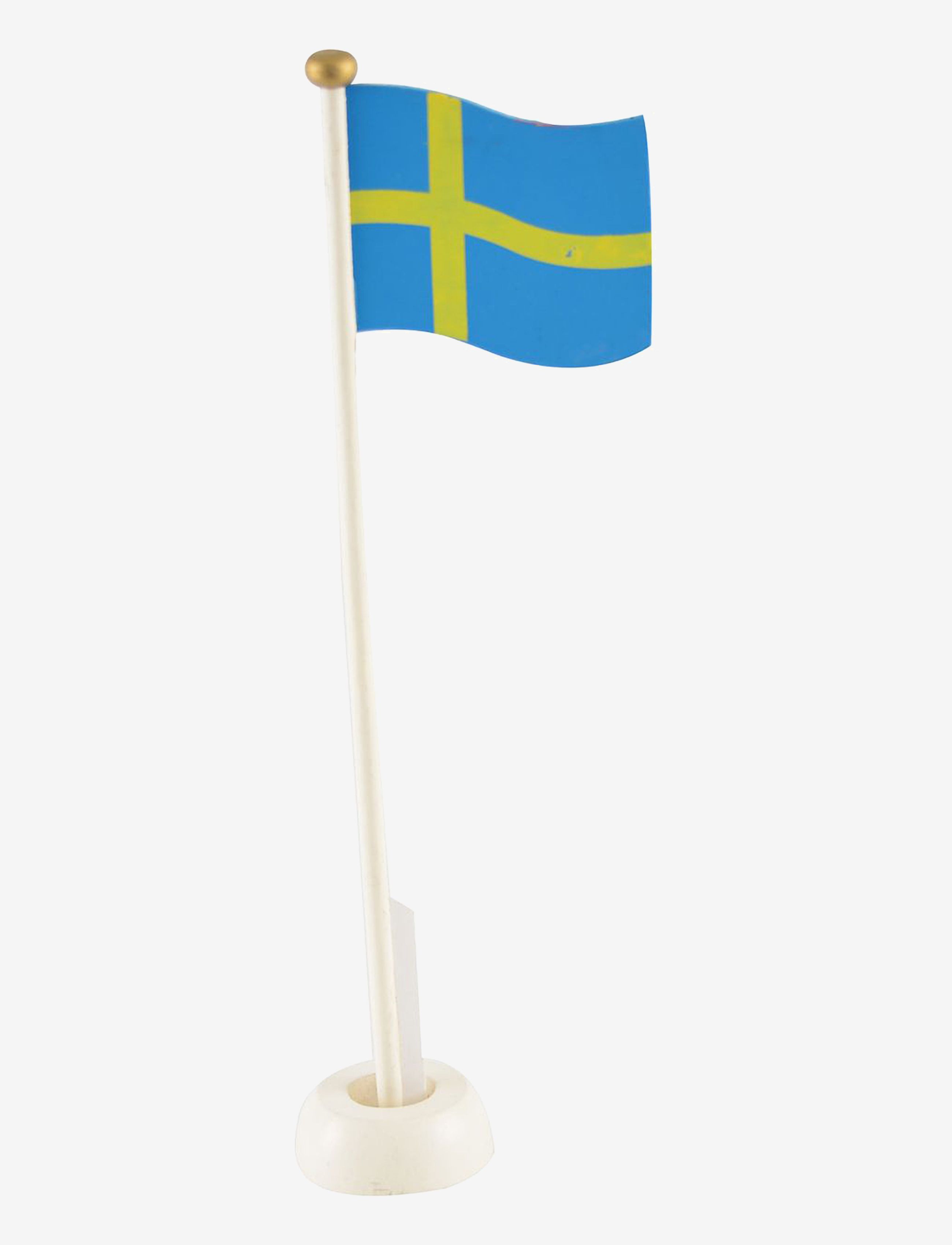 Magni Toys Wooden Flag, Swedish, Party Supplies, Blå, Str: ONE SIZE