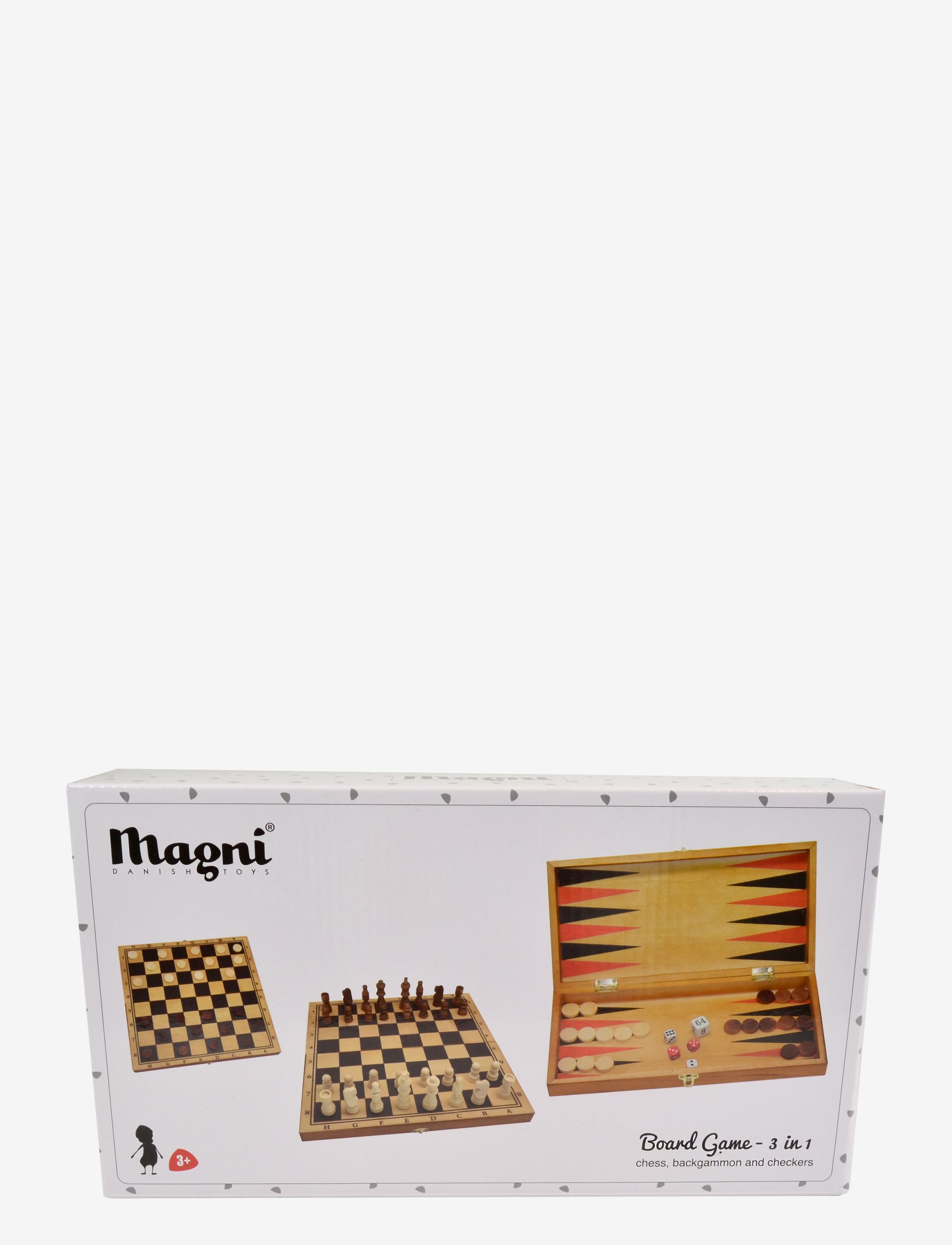 Magni Toys - Board game 3 in 1 - wood - 3