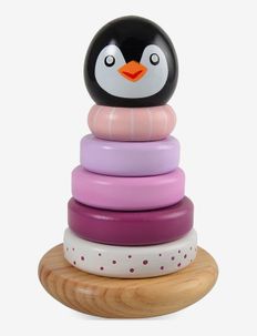 Penguin Stacking Tower, Pink, Magni Toys