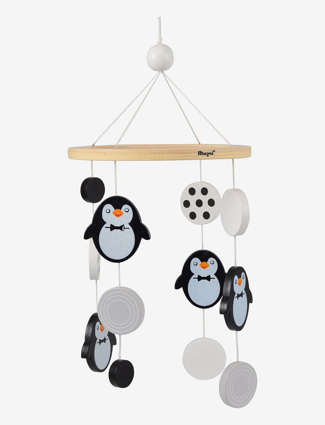 Magni Toys - Mobile - Penguin - mobiler - black/white - 0