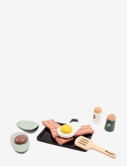 Magni Toys - Eggs and Bacon Tray - legemad & legekager - multi coloured - 1