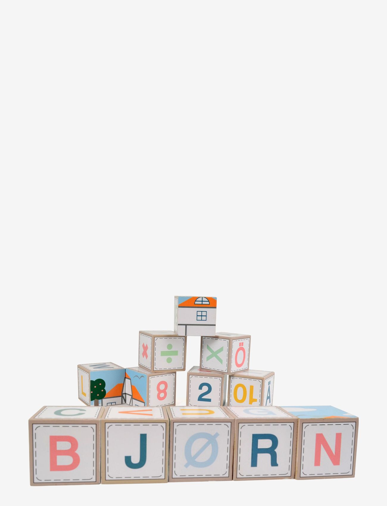 Magni Toys - Bulding blocks  '' Farm '' with Scandinavian letters - byggklossar - multi coloured - 0