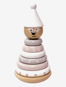 Stacking Tower magnetic, white, Magni Toys
