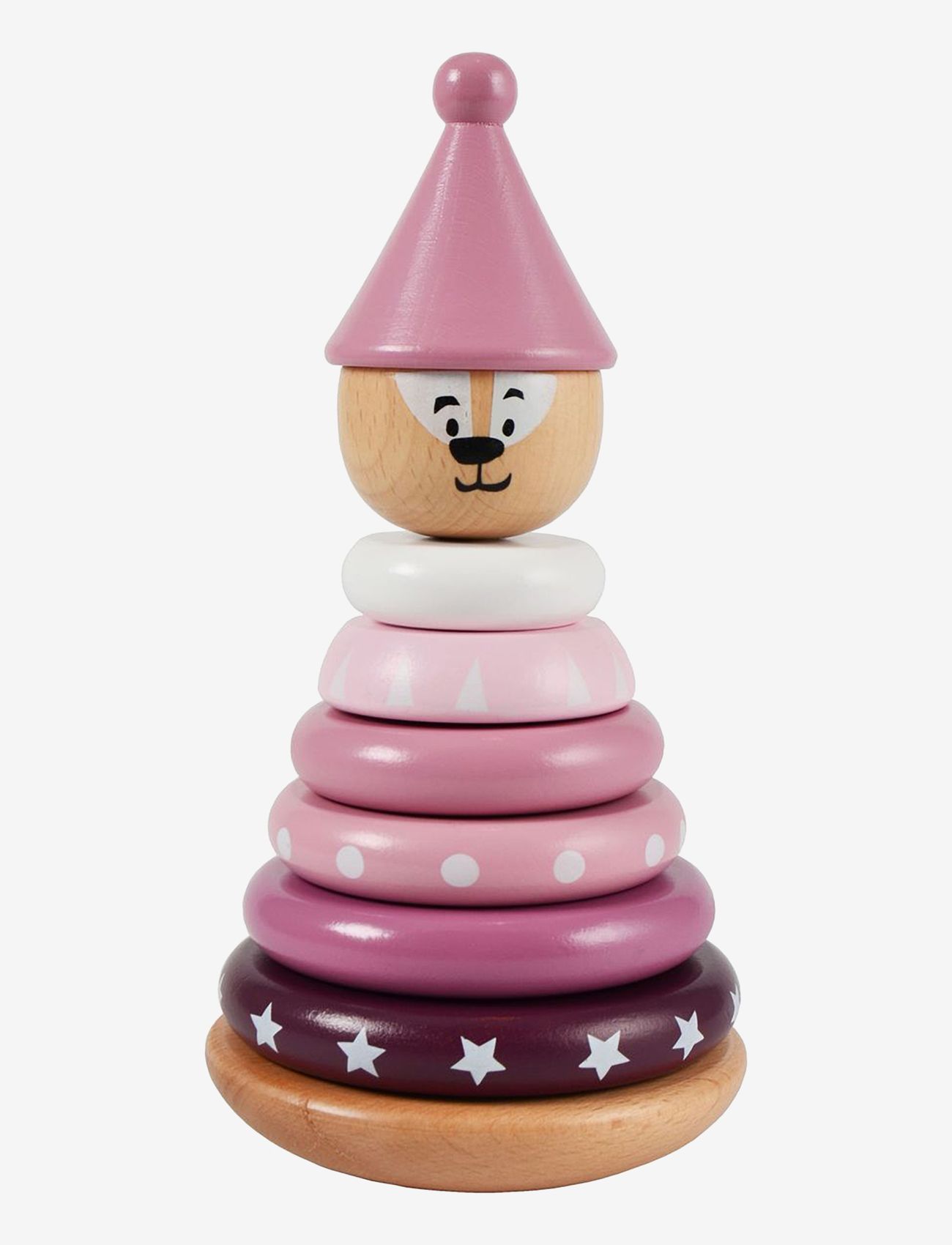 Magni Toys - Stacking Tower Magnetic, Pink - laveste priser - pink - 0