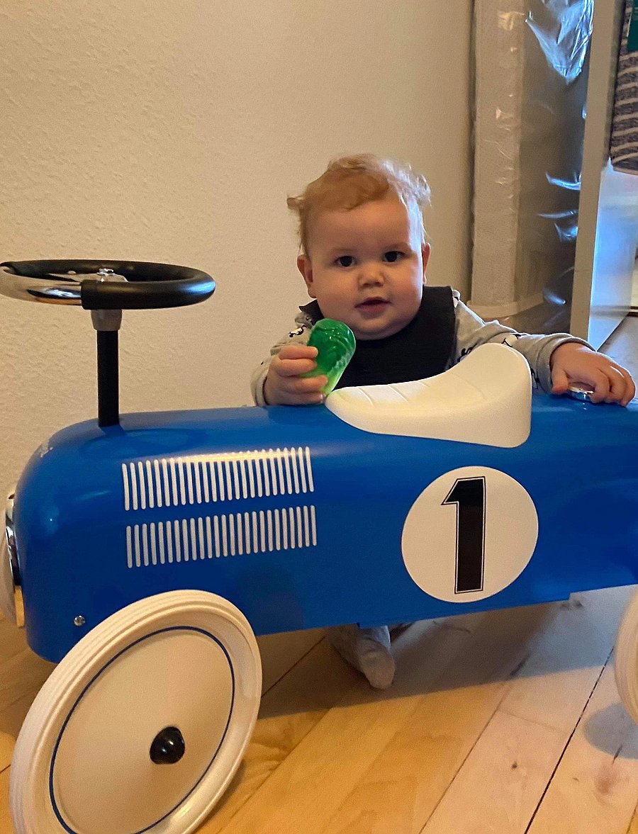 Magni Toys - Ride-on, blue, Classic Racer - presentidéer - blue - 0