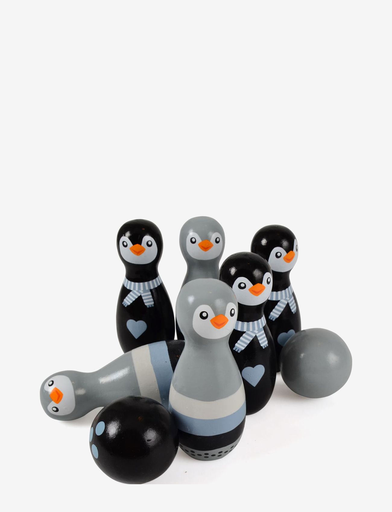 Magni Toys - Bowling games - wooden penguin - aktiva spel - black/gray - 0