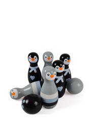 Magni Toys - Bowling games - wooden penguin - aktive spil - black/gray - 1