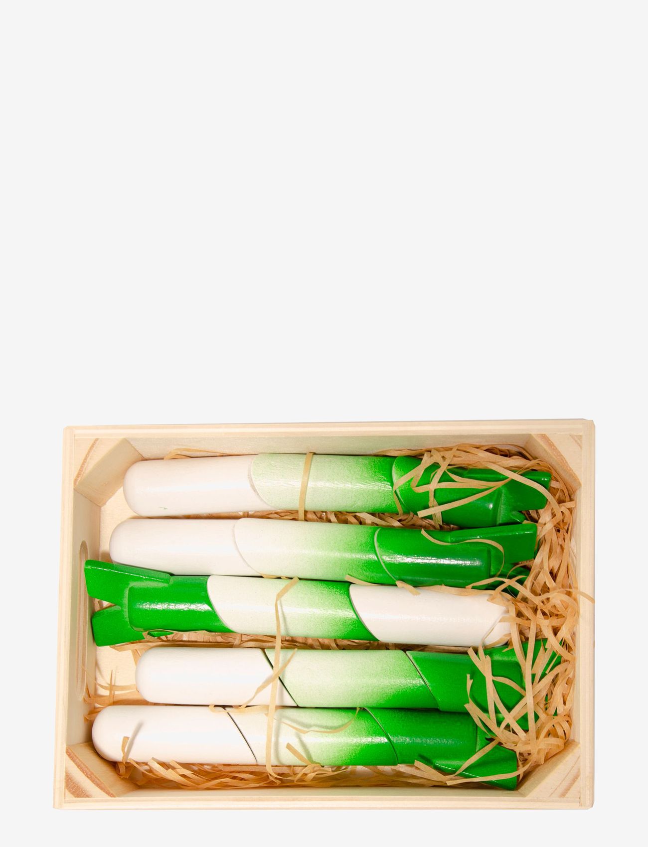 Magni Toys - 5 Leaks with magnet in a box - leikkiruoka & -kakut - white, green - 0