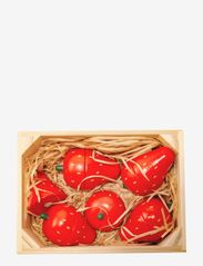 Magni Toys - 5 Strawberries with magnet in a box - leikkiruoka & -kakut - red - 0