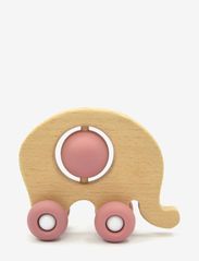 Elephant silicone and wood in dusty pink (FSC wood) - SAND, NATURAL