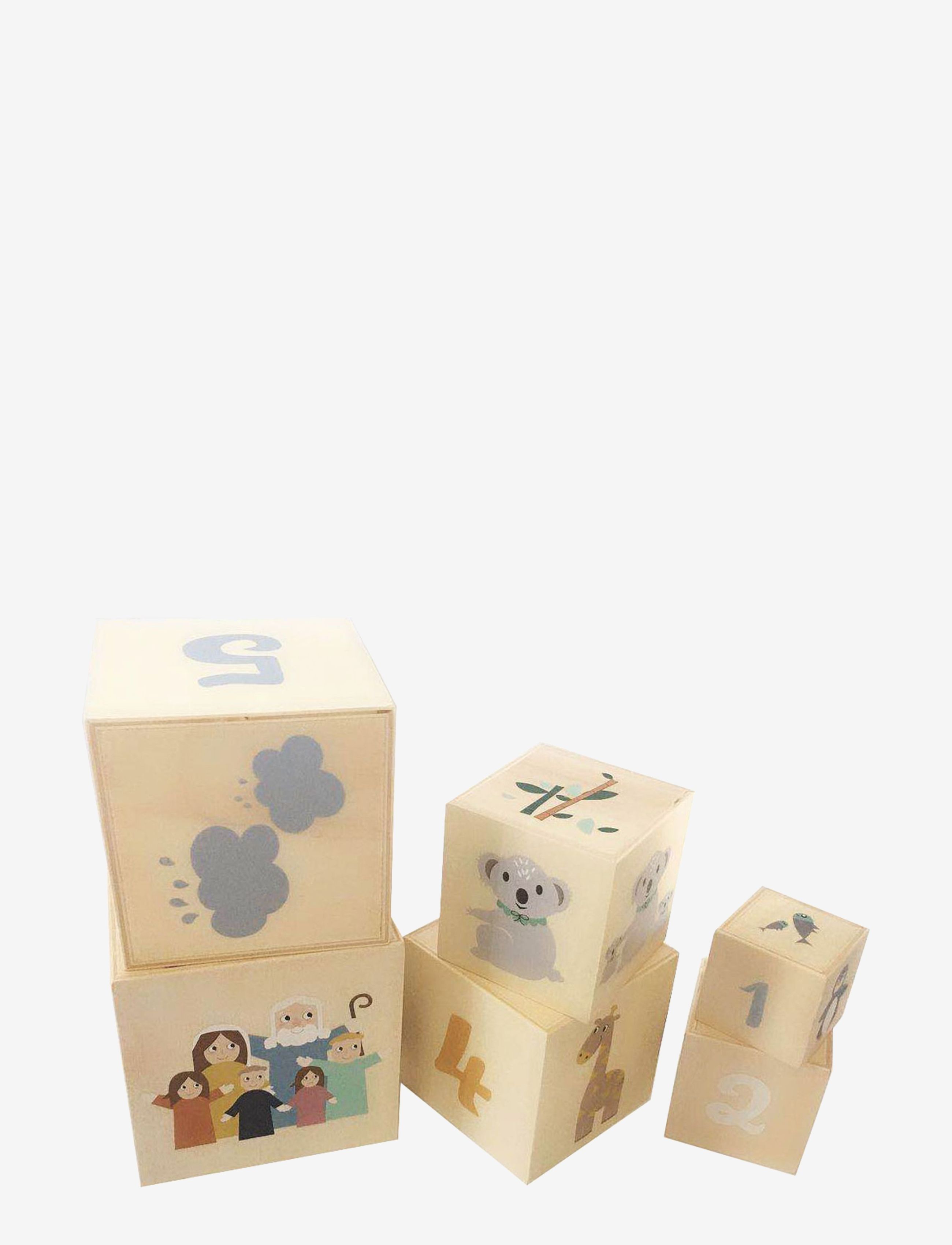 Magni Toys Wooden Stacking Tower" Noah's Ark " - Magni Toys - WOOD WITH PRINT / multi
