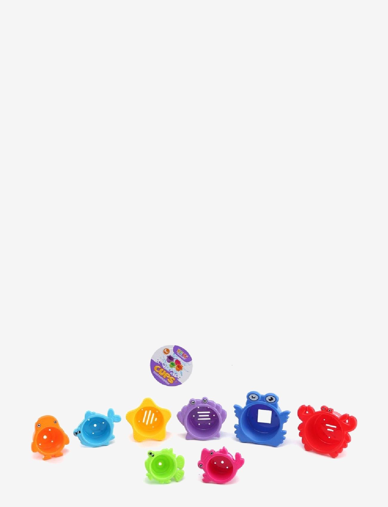 Magni Toys - Funny Stacking Bath Cups - badelegetøj - multi coloured - 0