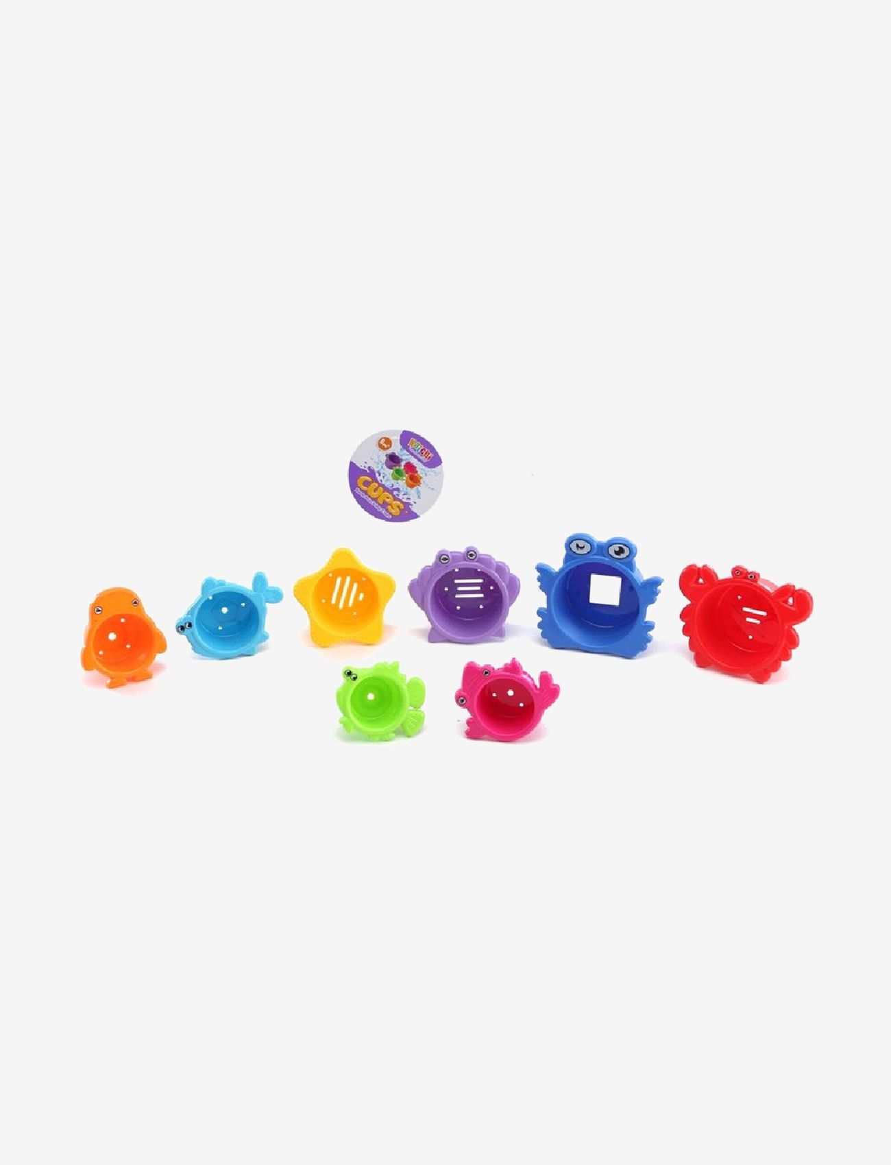 Magni Toys - Funny Stacking Bath Cups - badleksaker - multi coloured - 1