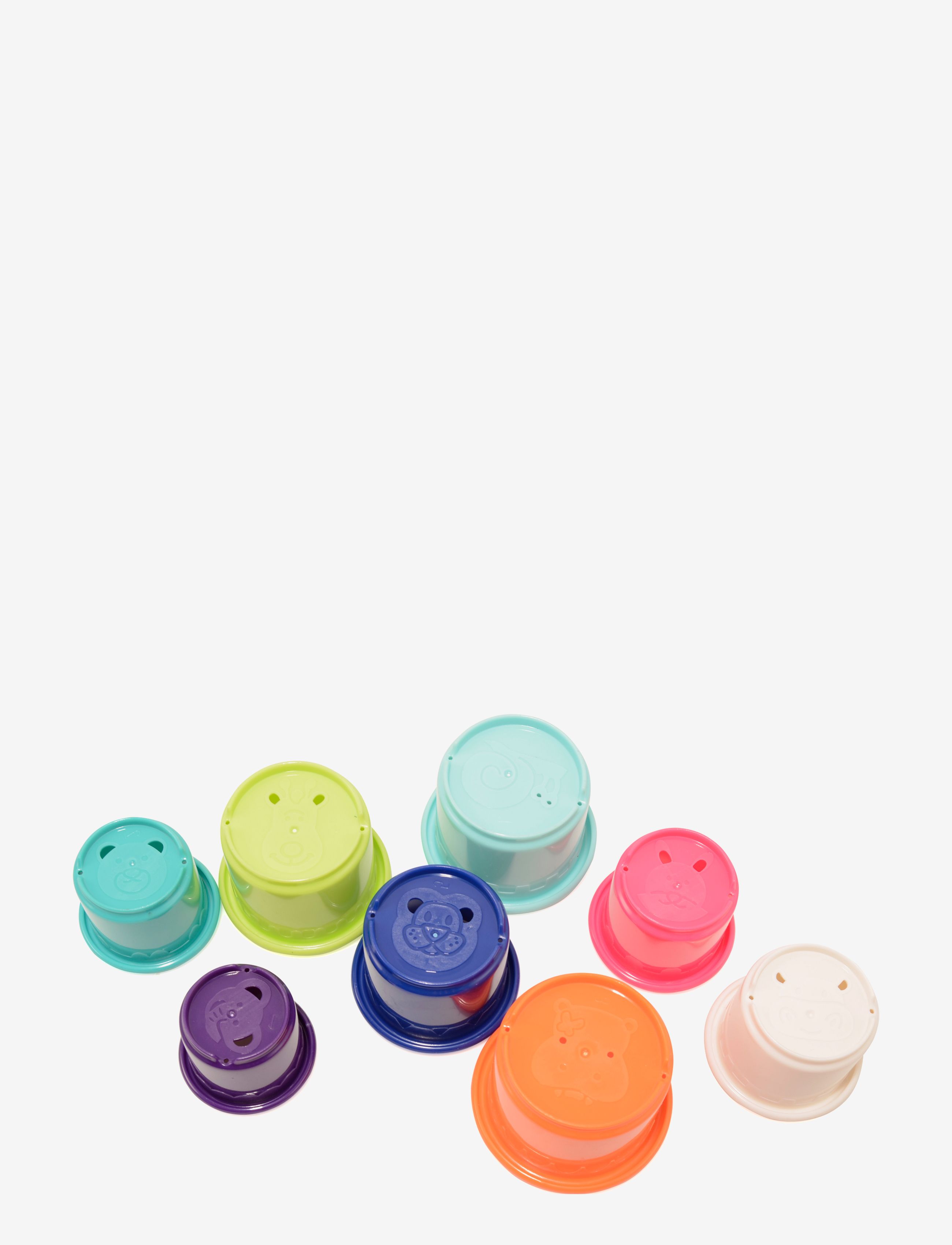 Magni Legetøj Bath Time Stacking Cups, 8 Pcs., One Size, Multi/patterned, Bath & Water Legetøj > Bath Legetøj, Børn
