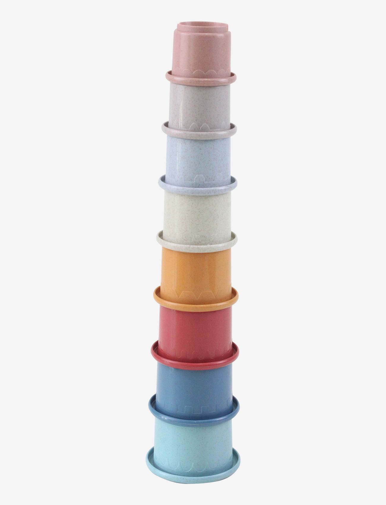 Magni Toys - Wheat Straw Stacking Cups, 8 pcs. - rakennuspalikat - multi coloured - 3