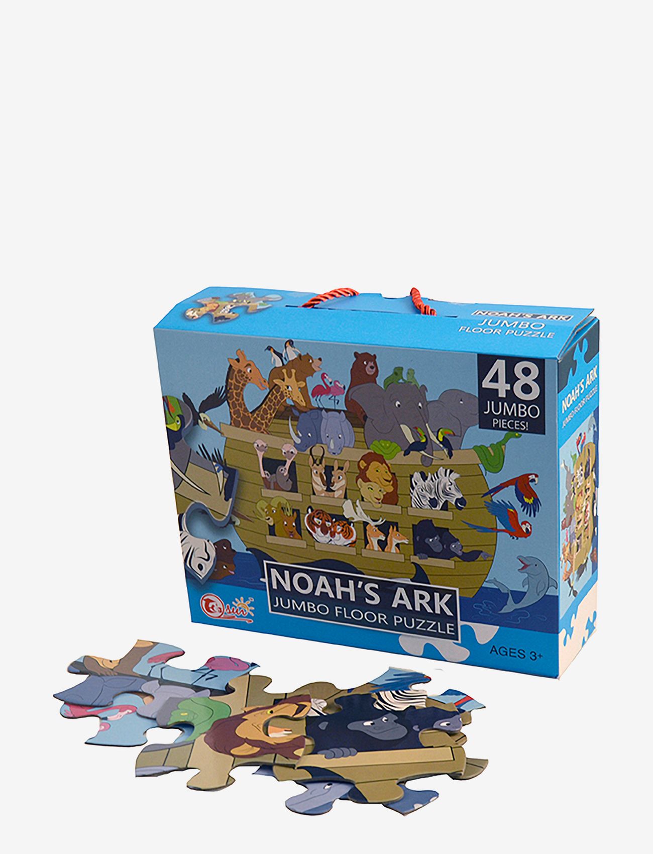 Magni Toys - Floor Puzzle "Noah's Ark", Jumbo- 48 pcs - klassiske puslespill - multi coloured - 0
