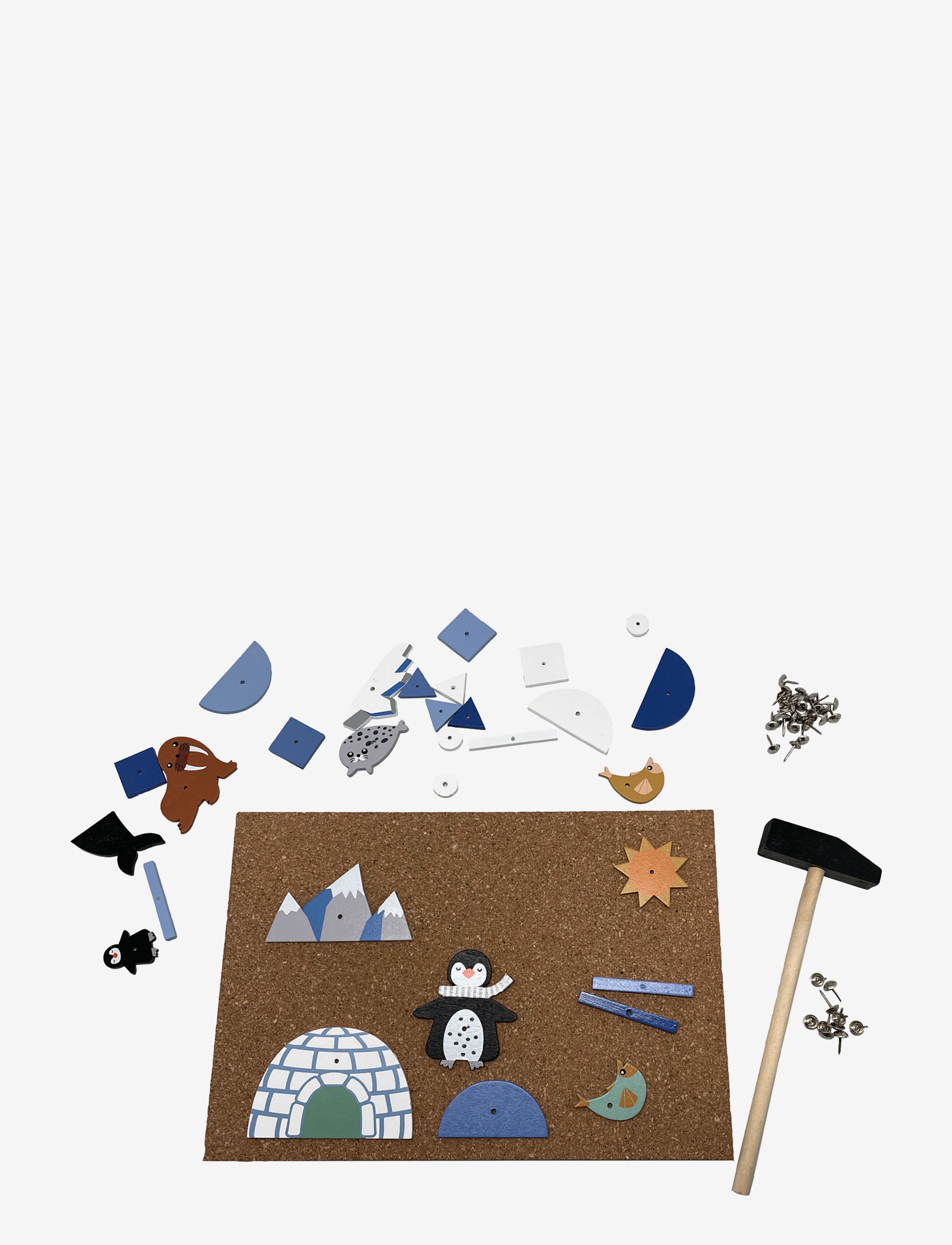 Magni Toys - Hammer mosaic with penguin - föndursett - multi coloured - 1