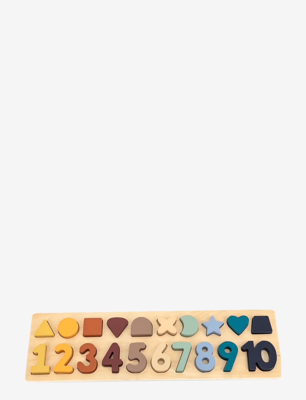 Magni Toys - Nummer og form puslespil - pædagogiske puslespil - multi coloured - 0