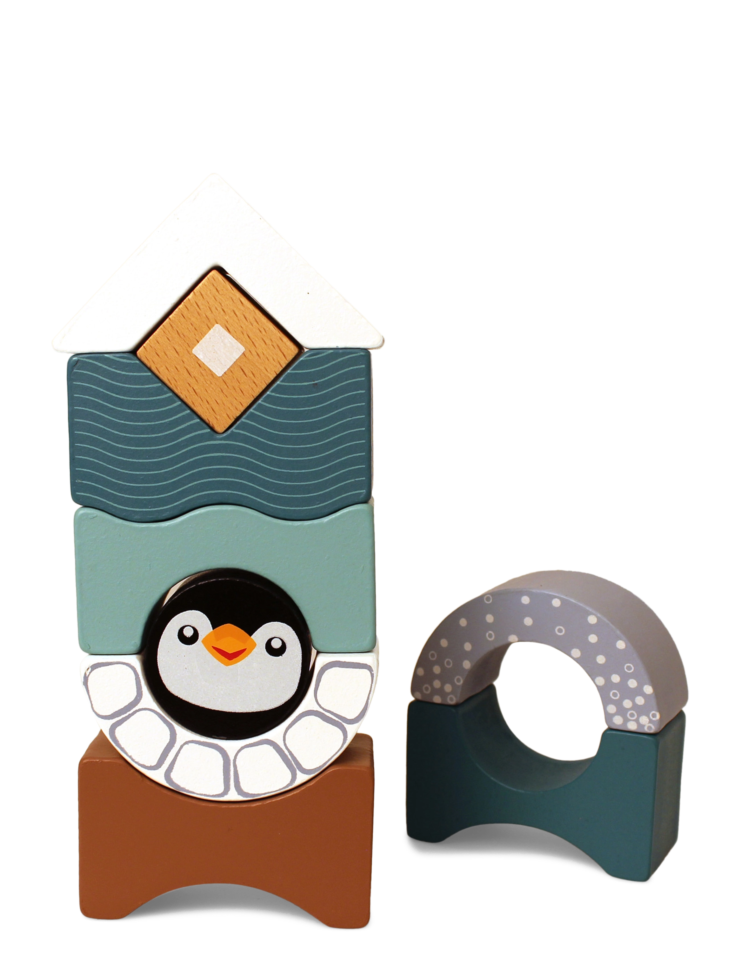 Magni Toys Penguin stacking tower - 4 for 3 - MULTI COLOR / multi