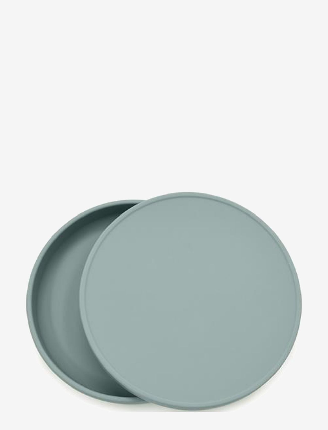 Magni Toys - Plate with lid dusty blue - dusty blue - 0