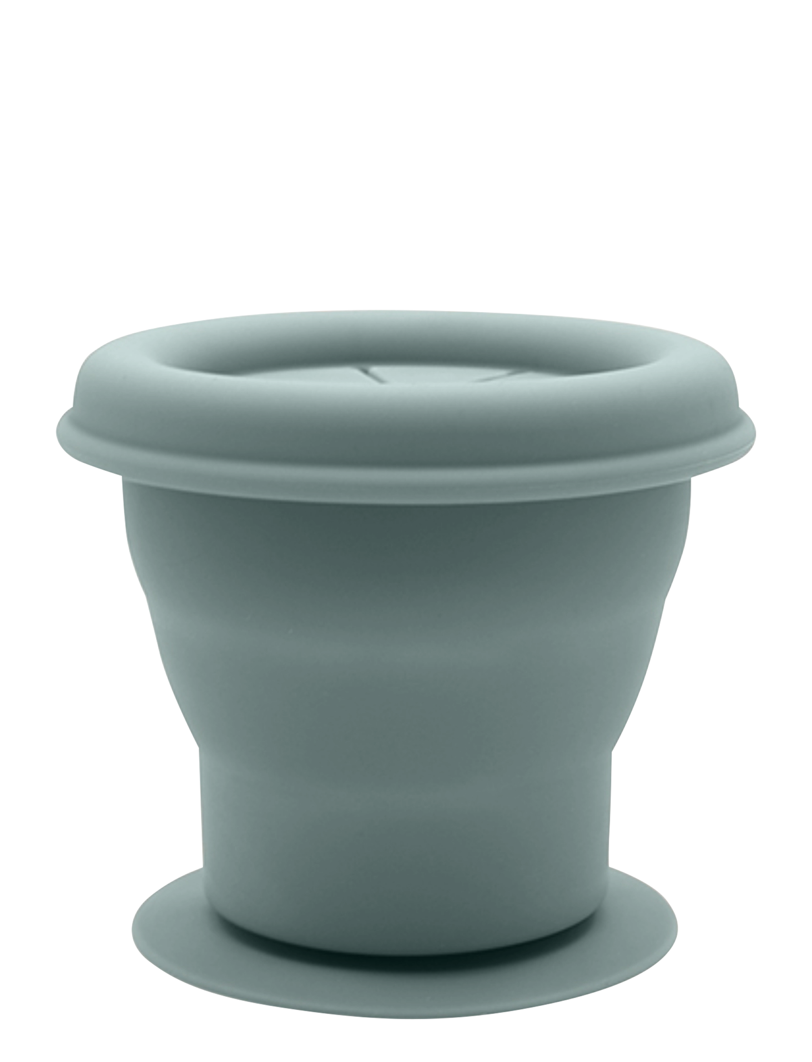 Foldable snack cup, dusty blue - DUSTY