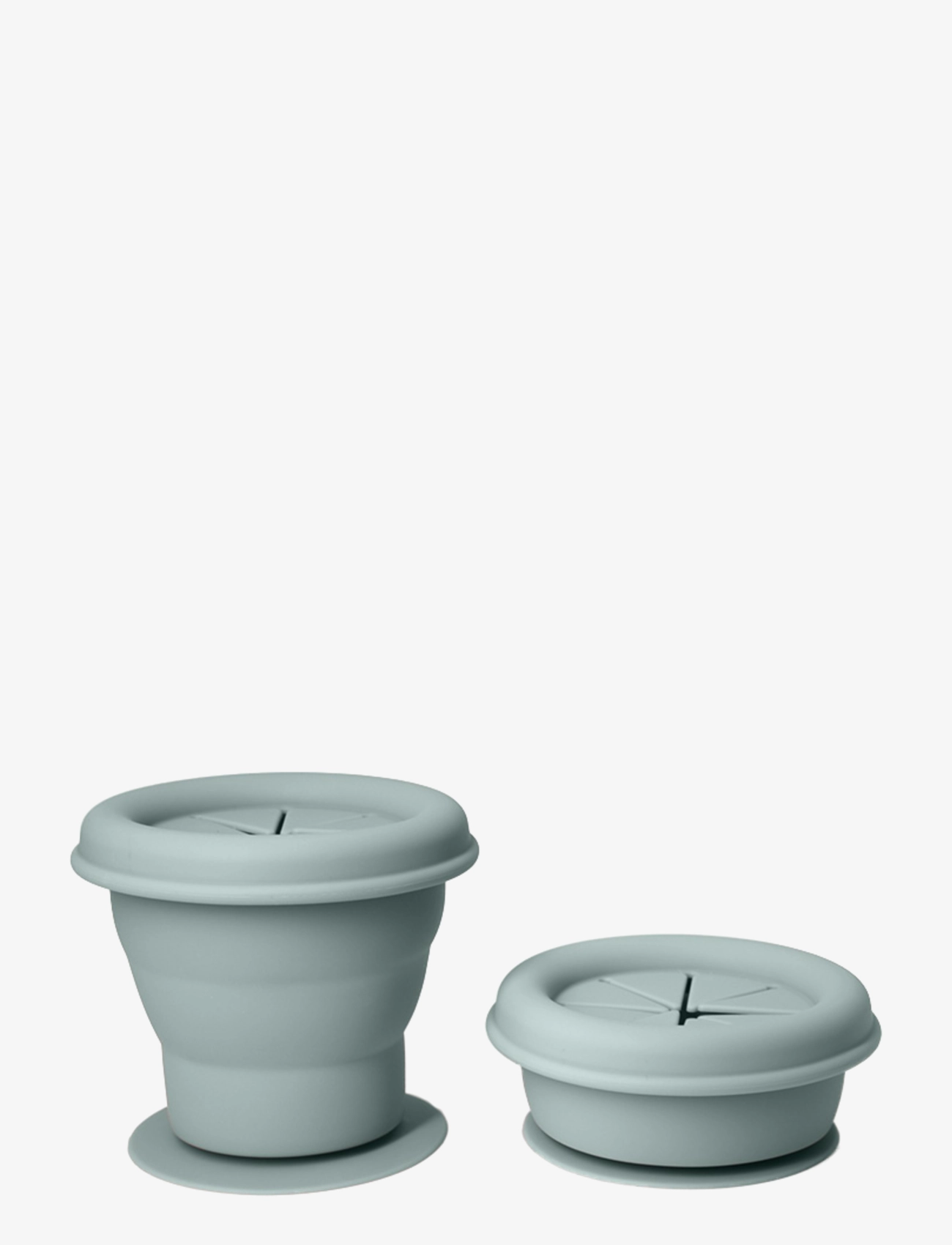 Magni Toys - Foldable snack cup, dusty blue - dusty blue - 1