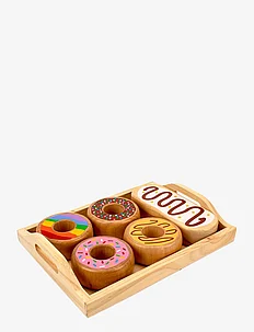 Doughnuts in tray, 100 % FSC wood, Magni Toys