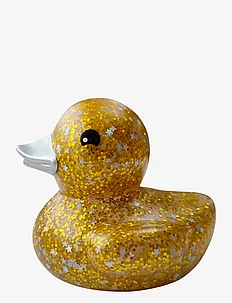 Bath animal, gold duck with glitter 8 cm., Magni Toys