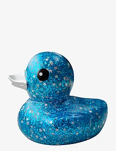 Bath animal, blue duck with glitter 8 cm., Magni Toys