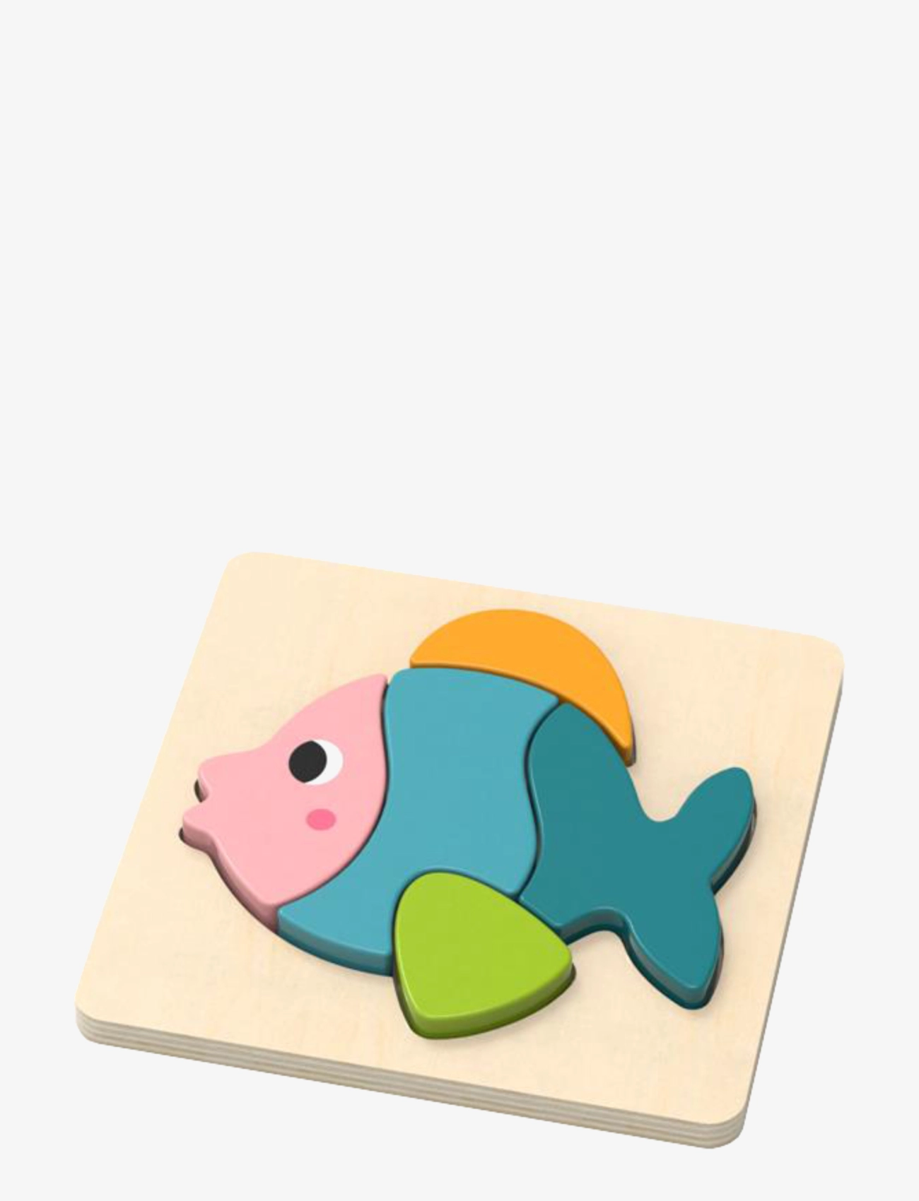 Magni Toys Fish puzzle in 100 % FSC wood - App deal - MULTI COLOURED / multi