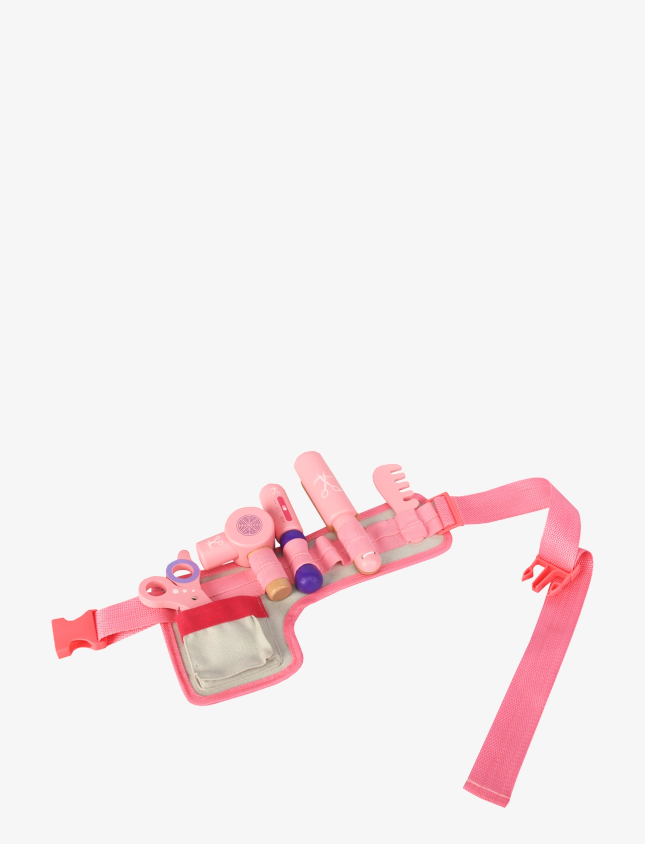 Magni Toys - Wooden Hairdresser set with belt - pink - 2