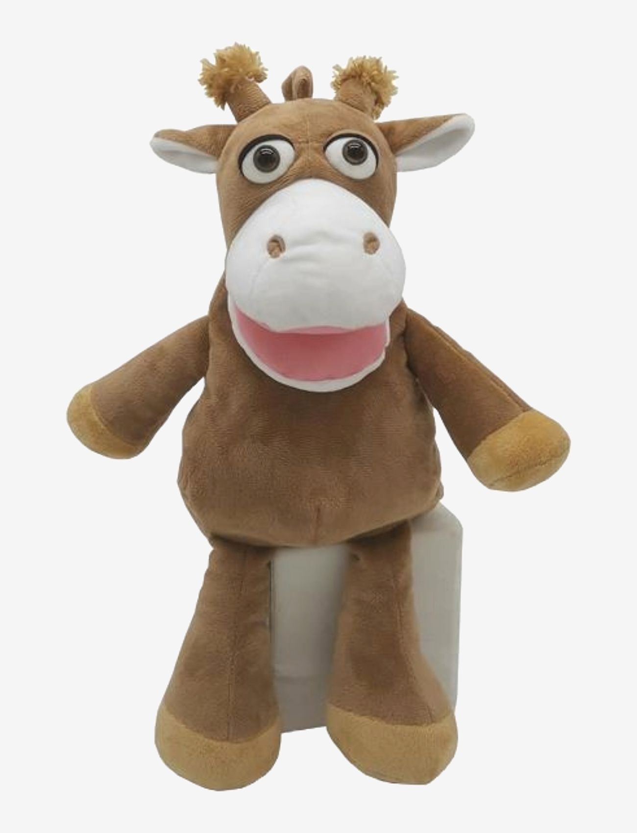 Magni Toys - Giraffe hand puppet 25 cm. - tøjdyr - brown - 0