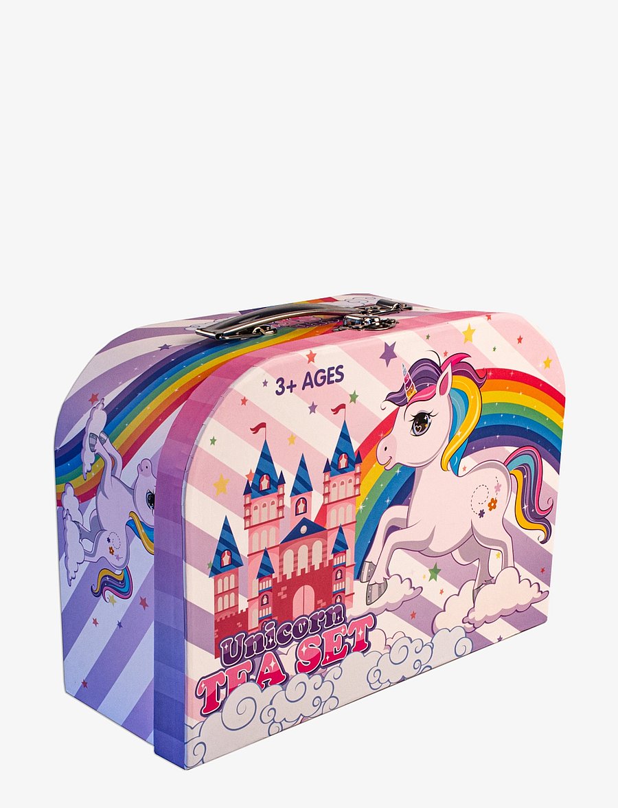 Magni Toys - Tea set in suitcase w. unicorn motives - kahvi- & teesetit - multi coloured - 2