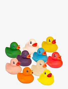 Bath ducks in assorted colors set of 10 pcs., Magni Toys