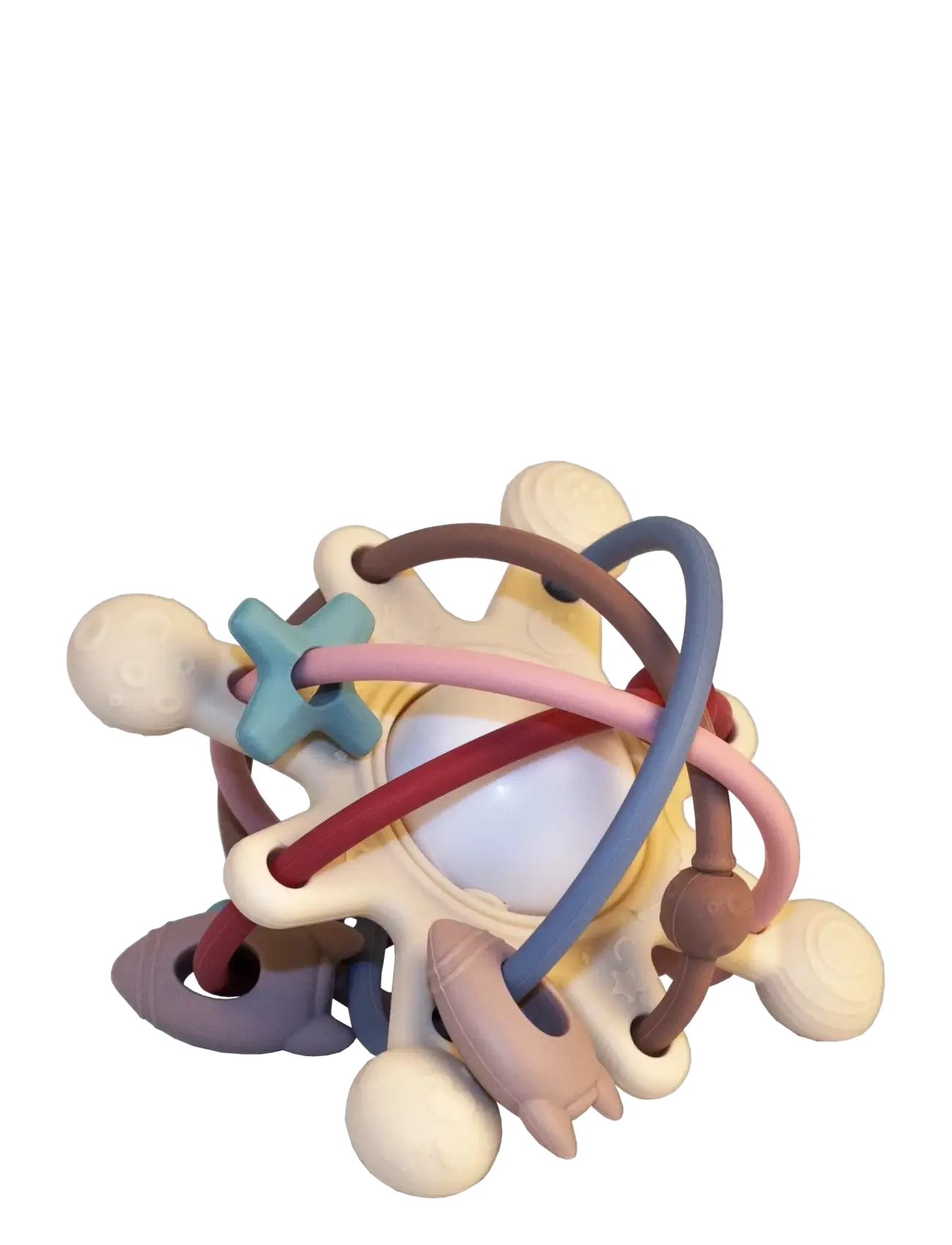 Magni Toys - Teether in silicone with cute appendix. Multi color, LFBG approved - multi coloured - 1